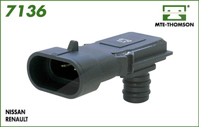 Mte-thomson Sensor für Saugrohrdruck [Hersteller-Nr. 7136] für Dacia, Nissan, Opel, Renault, Vauxhall von MTE-THOMSON
