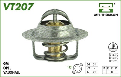 Mte-thomson Thermostat, Kühlmittel [Hersteller-Nr. VT207.87] von MTE-THOMSON