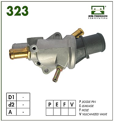 Mte-thomson Thermostat, Kühlmittel [Hersteller-Nr. VT323.88] für Fiat, Lancia von MTE-THOMSON