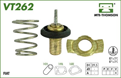 Mte-thomson Thermostat, Kühlmittel [Hersteller-Nr. VT262.87] von MTE-THOMSON