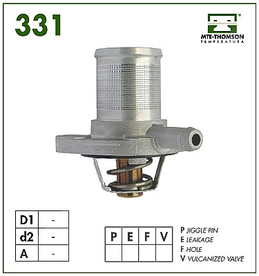 Mte-thomson Thermostat mit Dichtung [Hersteller-Nr. VT331.89] für Renault von MTE-THOMSON