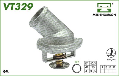 Mte-thomson Thermostat mit Dichtung [Hersteller-Nr. VT329.92] von MTE-THOMSON
