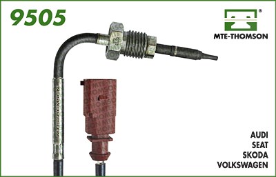 Mte-thomson Sensor, Abgastemperatur [Hersteller-Nr. 9505] für Audi, Seat, Skoda, VW von MTE-THOMSON