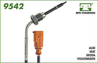 Mte-thomson Sensor, Abgastemperatur [Hersteller-Nr. 9542] für Audi, Seat, Skoda, VW von MTE-THOMSON