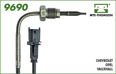 Mte-thomson Sensor, Abgastemperatur [Hersteller-Nr. 9690] für Chevrolet, Opel von MTE-THOMSON
