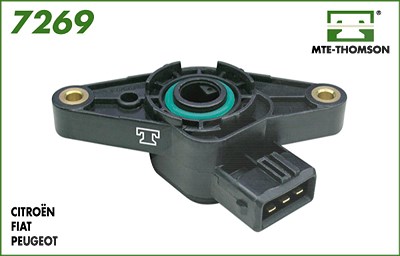 Mte-thomson Sensor, Drosselklappenstellung [Hersteller-Nr. 7269] für Citroën, Fiat, Peugeot von MTE-THOMSON