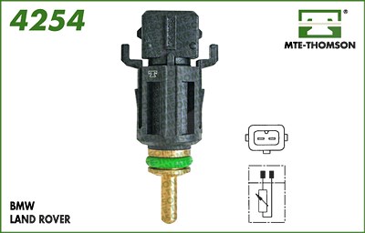 Mte-thomson Sensor, Kühlmitteltemperatur [Hersteller-Nr. 4254] für BMW, Land Rover von MTE-THOMSON