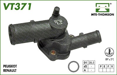 Mte-thomson Thermostat mit Dichtung 89 °C [Hersteller-Nr. VT371.89] für Renault von MTE-THOMSON