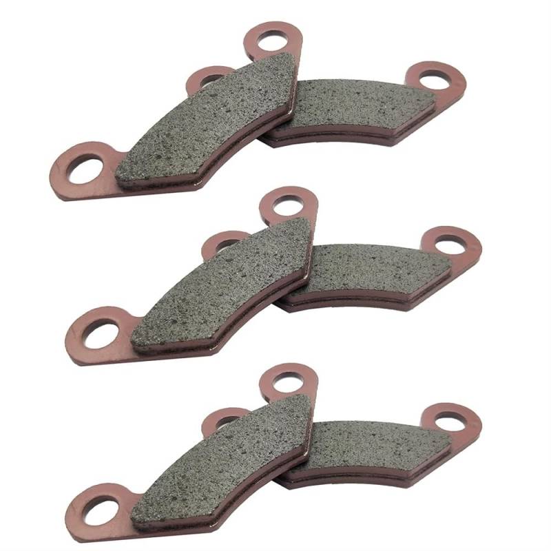 6 PCs Vorderbremsbeläge 3 Sätze kompatibel mit 550 ATV Quad M550L EFI 4x4 AR -Modelle Passt LINHAI -Fahrzeuge an LINHAI -Typen von MTGUIWF