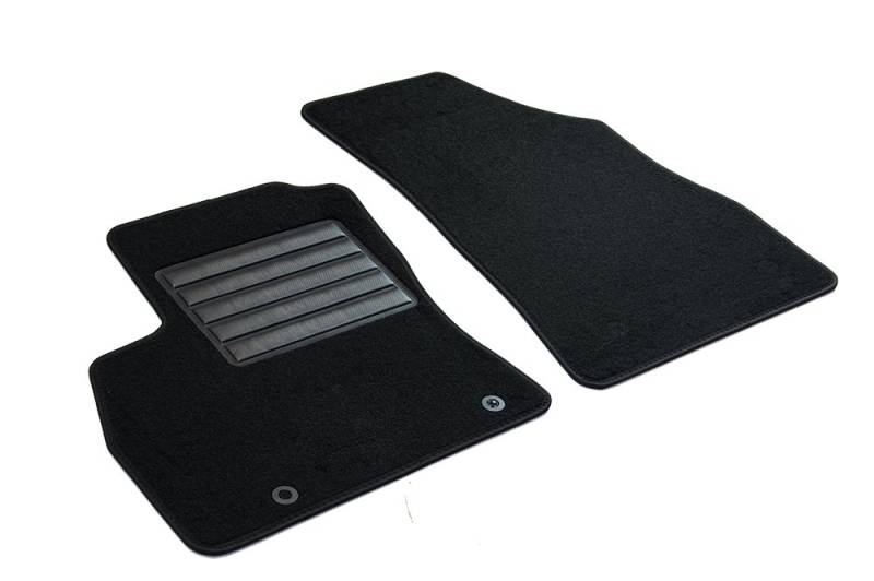 MDM SP-890 Fußmatten Velours Autoteppich passend für Citroen Nemo / Fiat Fiorino III / Peugeot Bipper van 06.2008>, black von MTM