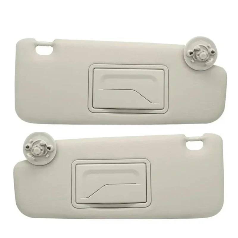 Auto-Sonnenblende Für Chevrolet Für Sonic Für Spark Für Cruze Für Aveo Auto Links Rechts Seite Sonnenschutz Sonnenblende Mit Spiegel Sonnenblende(Gray 1 Pair) von MTNDUYGV