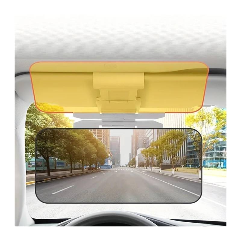 Auto-Sonnenblende Tag- und Nacht-Blendschutz-Autovisier 2-in-1-Auto-Sonnenschutz-UV-Blockvisier-Blendschutzspiegel Sonnenblende von MTNDUYGV