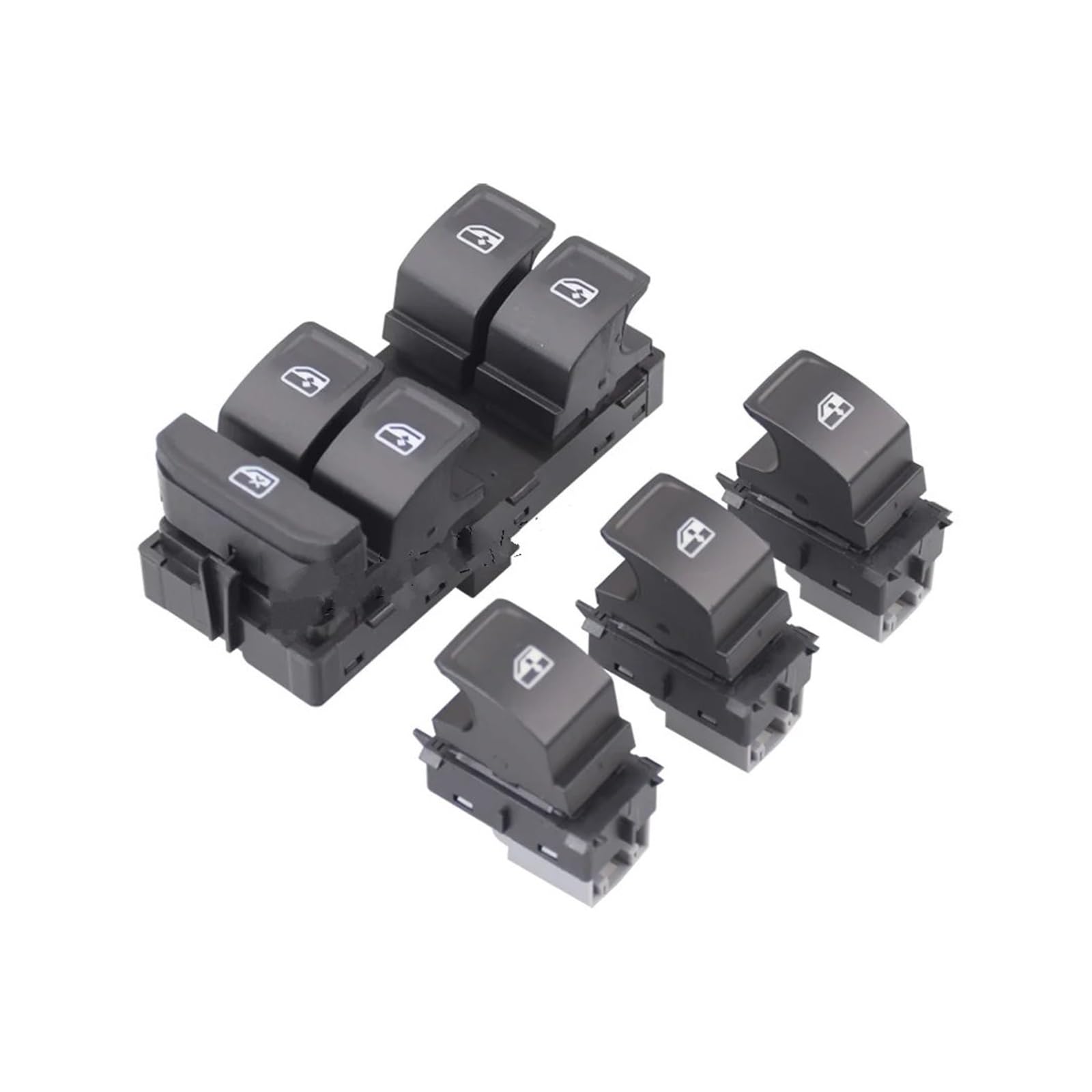 Fensterheber knopf Für Skoda Für Superb 2014-2018 Für Octavia 2013-2018 4 STÜCKE Auto Elektrische Fensterheber Schalter Taste Fensterheber(Without Chorme) von MTNDUYGV