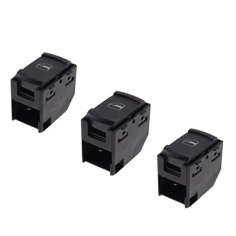Fensterheber knopf Für VW Für Golf MK4 Für Jetta Für Passat B5 Für Skoda Für Octavia 1996-2010 Elektrischer Seitenfensterschalterknopf 3 Teile/Satz Fensterheber von MTNDUYGV