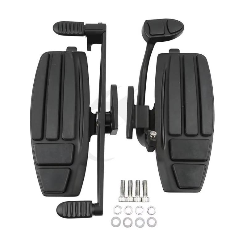Fußrasten Motorrad Für Goldwing 1800 2001-2017 Motorrad Fahrer Trittbrett Bodenplatte Motorrad Fußstütze(Matte Black) von MTNDUYGV