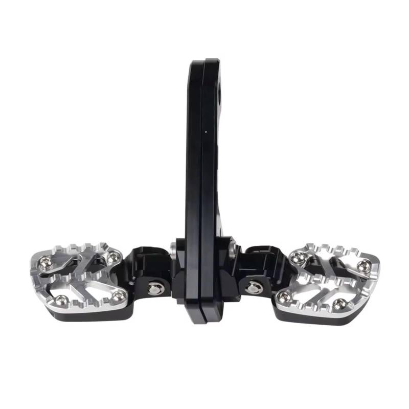 Fußrasten Motorrad Für X-ADV 750 2021-2025 Motorrad Aluminium Legierung Hinten Passagier Fußrasten stützen Motorrad Fußstütze(Silver) von MTNDUYGV