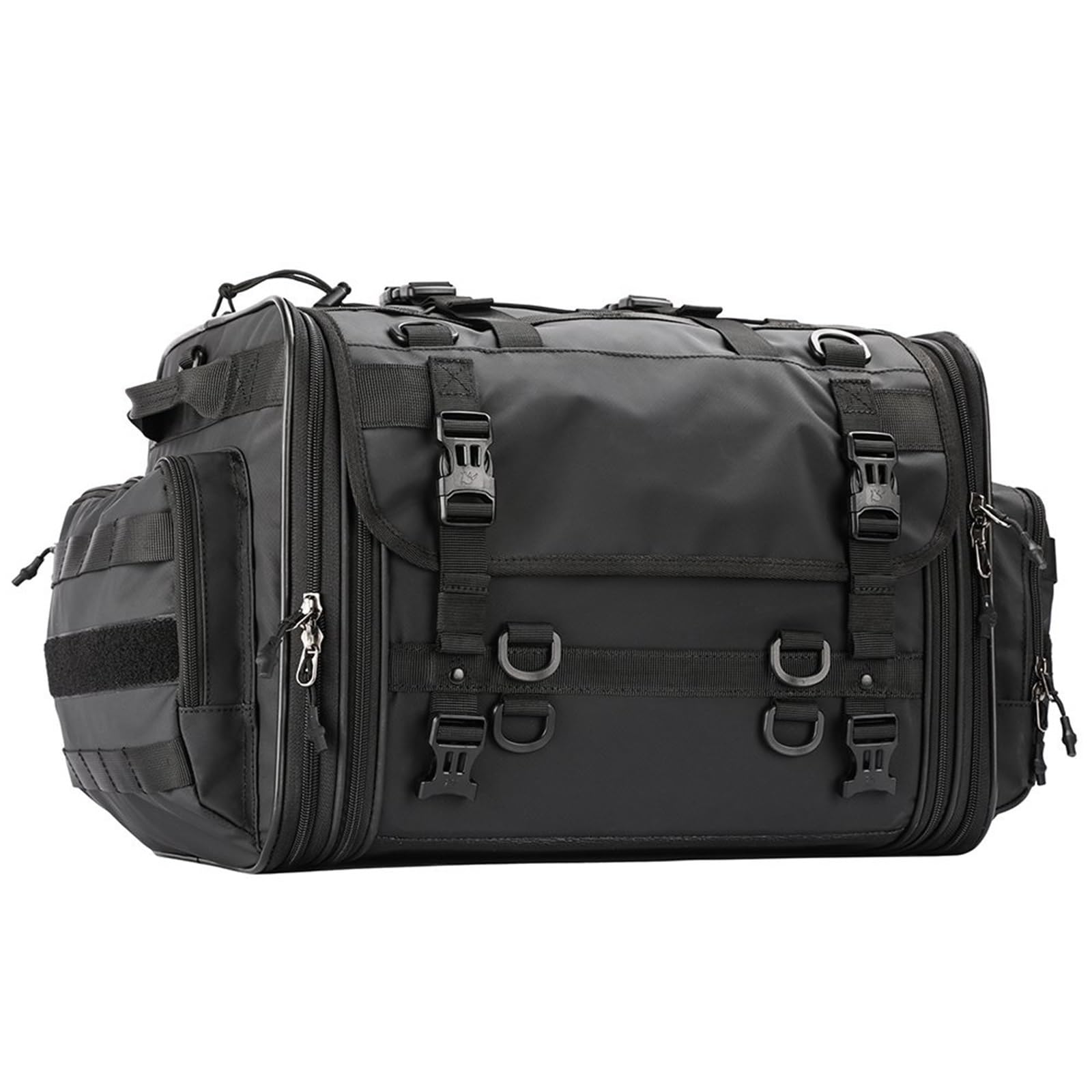 MTNDUYGV Motorrad Hecktasche Universal Für Motorrad wasserdichte PVC Motorrad Sitz Tasche 20-40-60L Hinten Schwanz Sattel Motorradtasche(1 Piece 40L-60L) von MTNDUYGV