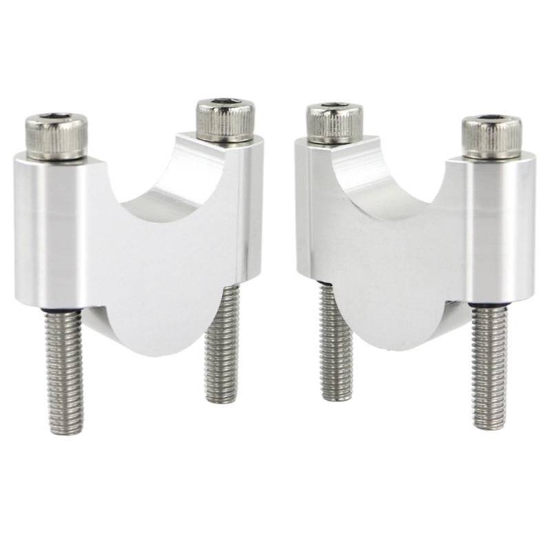 Motorrad-lenkererhöhung 22mm 7/8 "Fat Lenker Riser Für R1200R F800ST F700GS F650G F650CS G650GS R1100GS R1150GS R850GS(Silver Riser 30mm) von MTNDUYGV