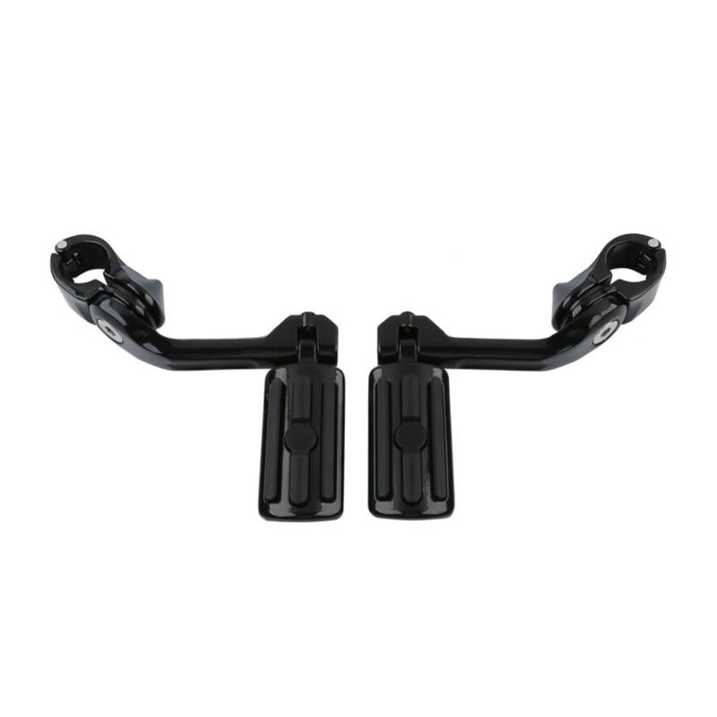 1-1/4" 32mm Highway Fußrasten Motorschutzhalterungen Klemmen Kompatibel mit Harley Touring Sportsters Dyna Electra Road Sport Super Glide(Black) von MTOIDVALX