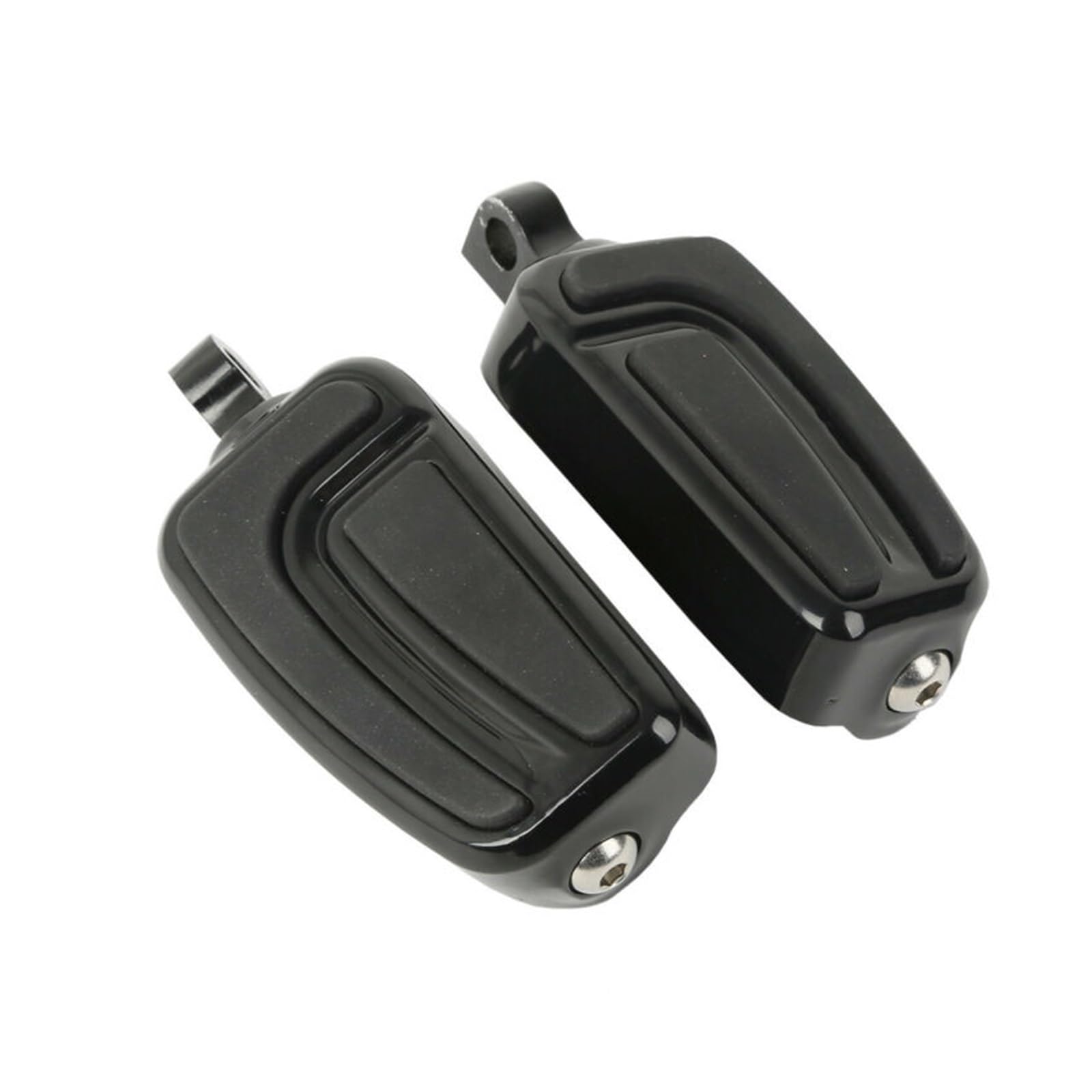 Fußrastenanlage for Motorrad-Fußrasten, männliche Halterung, kompatibel mit Harley Touring Softail Dyna Sportster XL 1200 883 Modellen(Black) von MTOIDVALX