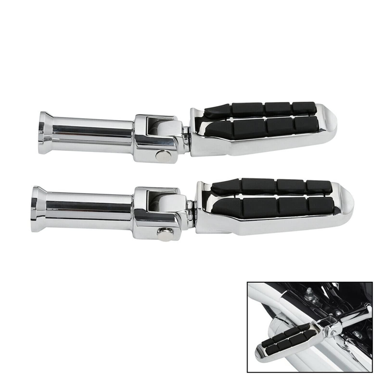 Fußrastenhalterungen for den hinteren Beifahrer, kompatibel mit Harley Deluxe Softail Slim Heritage Breakout Fat Boy Street Fat Bob Low Rider Sport Glide(XF210946-E-C298-E) von MTOIDVALX