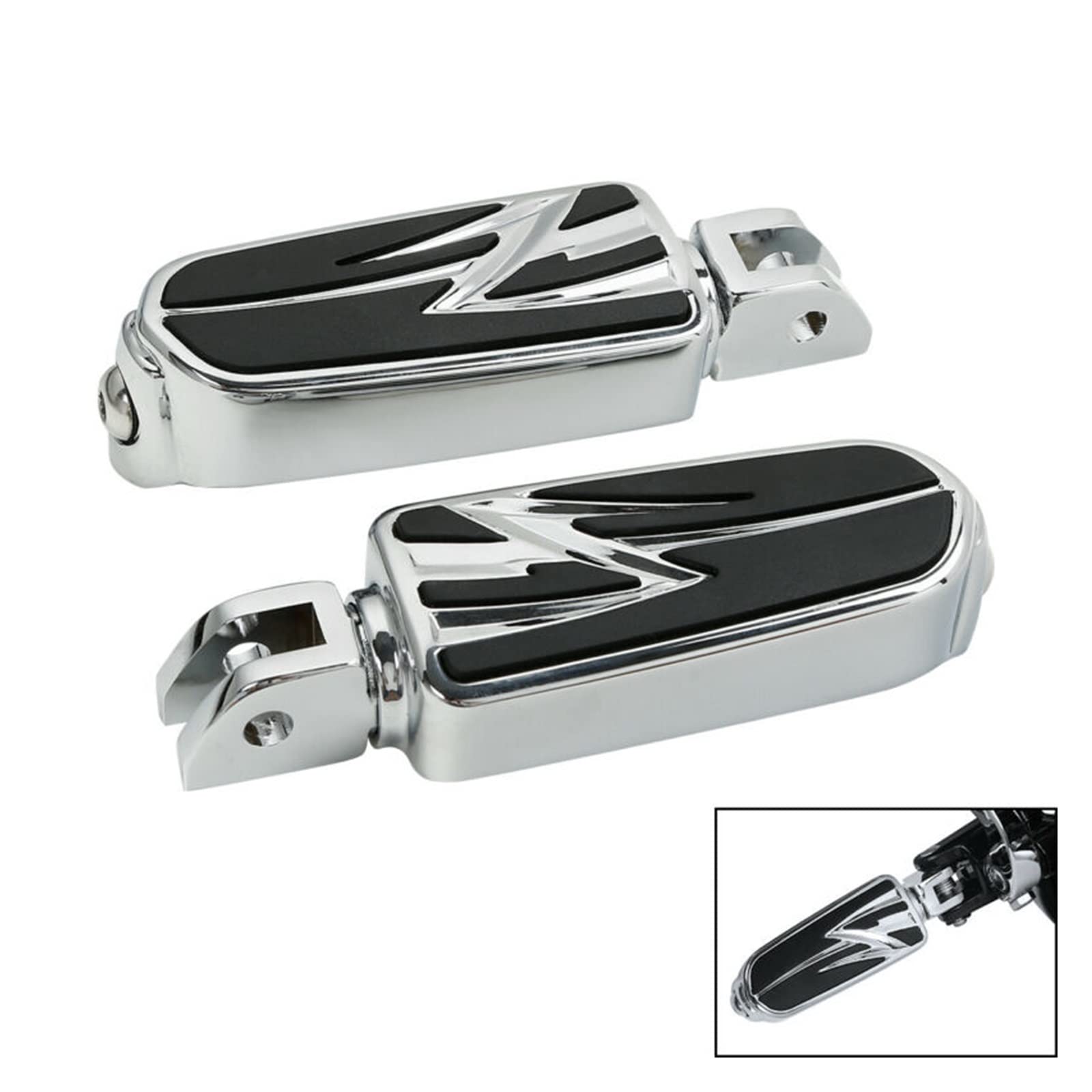 Fußrastenhalterungen for den hinteren Beifahrer, kompatibel mit Harley Deluxe Softail Slim Heritage Breakout Fat Boy Street Fat Bob Low Rider Sport Glide(XF210967-E) von MTOIDVALX