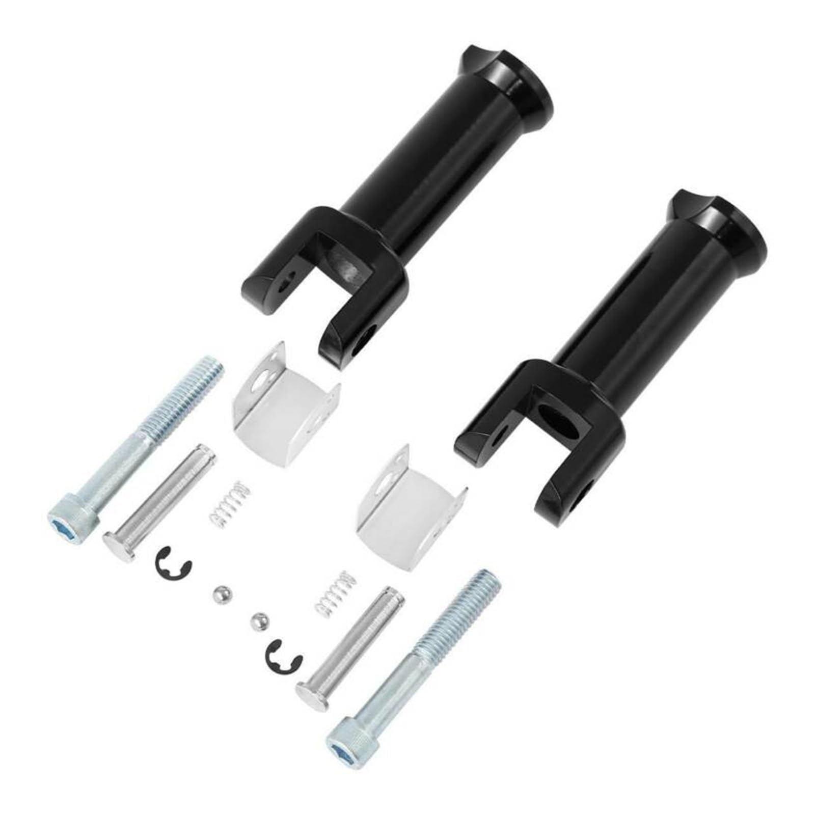 Fußstützenhalterungen for den hinteren Beifahrerbereich des Motorrads, kompatibel mit Harley Softail-Modellen 2018–2020(Bracket Black) von MTOIDVALX