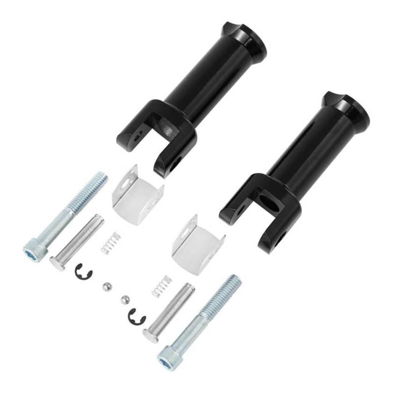 Fußstützenhalterungen for den hinteren Beifahrerbereich des Motorrads, kompatibel mit Harley Softail-Modellen 2018–2020(Bracket Black) von MTOIDVALX