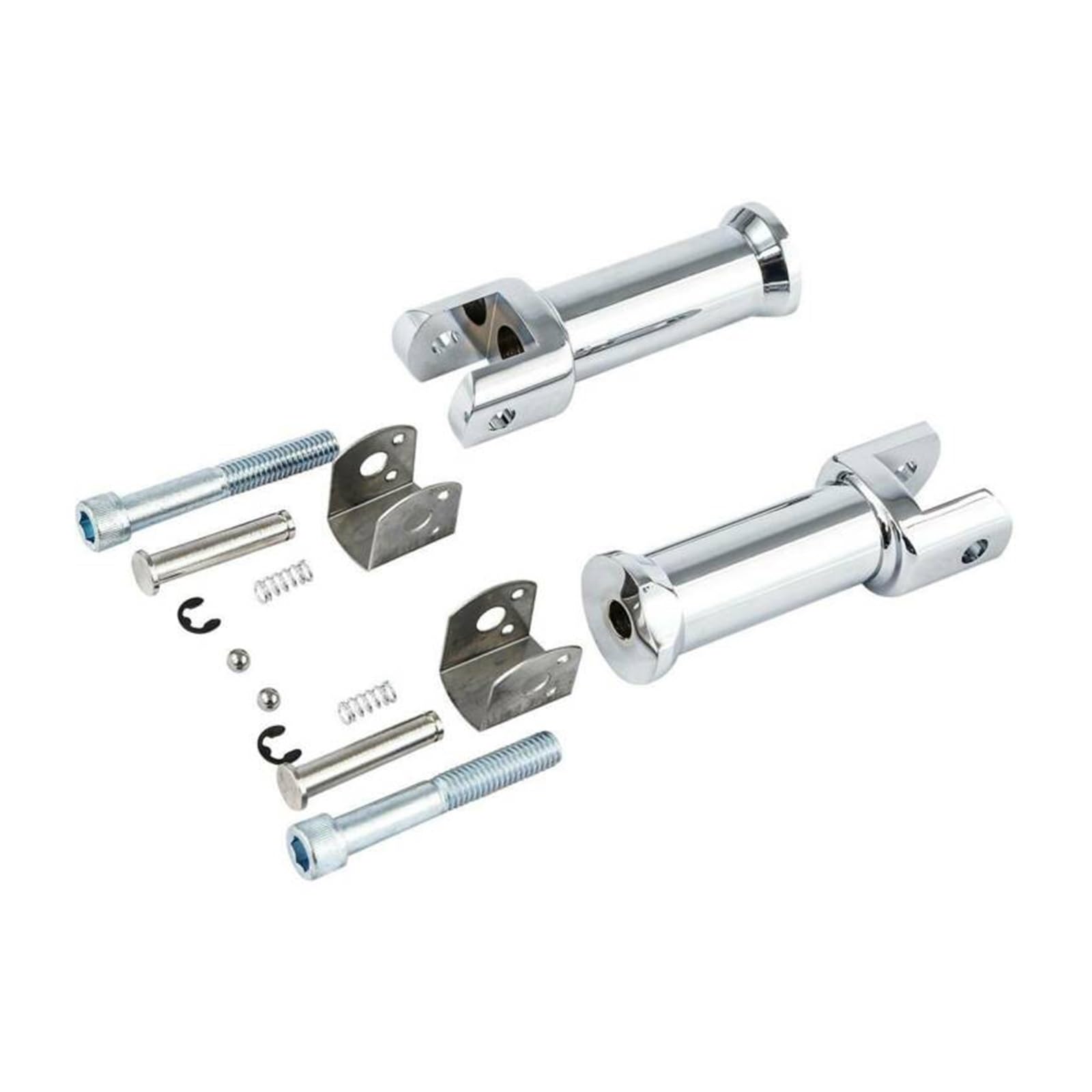 Fußstützenhalterungen for den hinteren Beifahrerbereich des Motorrads, kompatibel mit Harley Softail-Modellen 2018–2020(Bracket Chrome) von MTOIDVALX