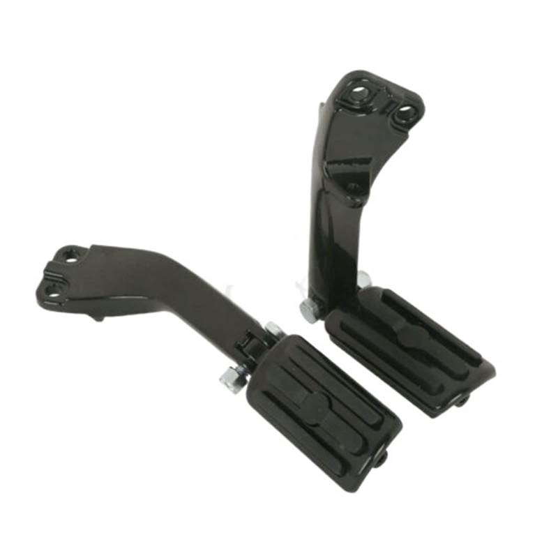 Motorrad-Beifahrerfußrasten Pegs Unterstützung Halterung Kompatibel mit Harley Dyna FXDB FXDF Low Rider Fat Street Bob Wide Super Glide Switchback(01 Black) von MTOIDVALX