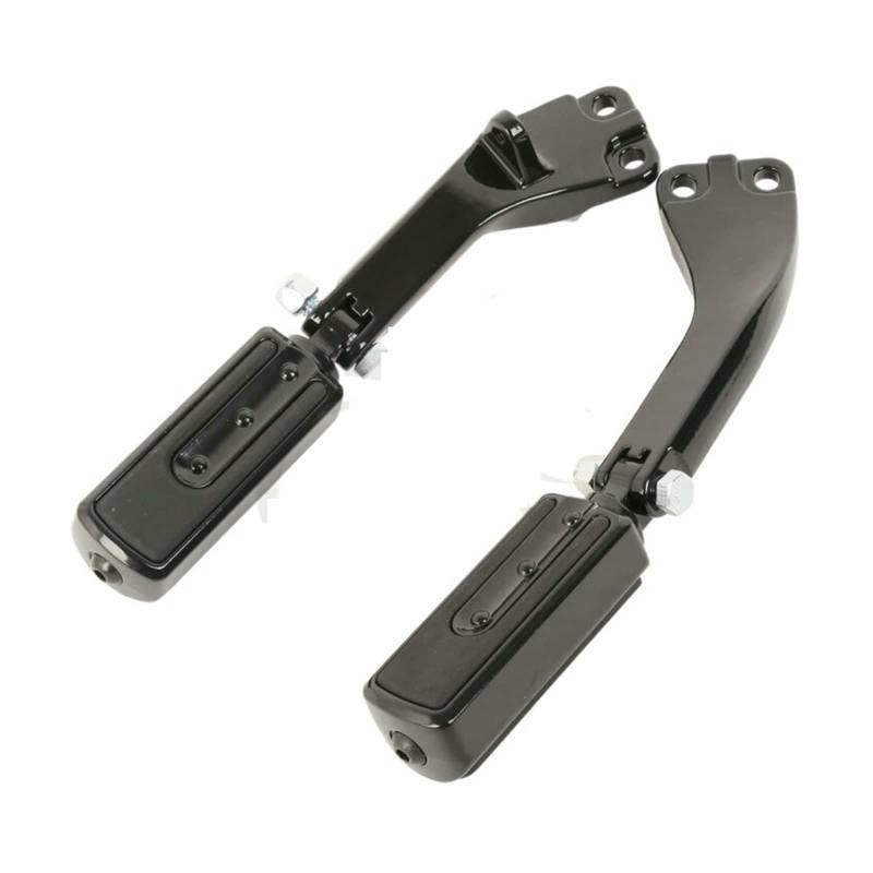 Motorrad-Beifahrerfußrasten Pegs Unterstützung Halterung Kompatibel mit Harley Dyna FXDB FXDF Low Rider Fat Street Bob Wide Super Glide Switchback(03 Black) von MTOIDVALX