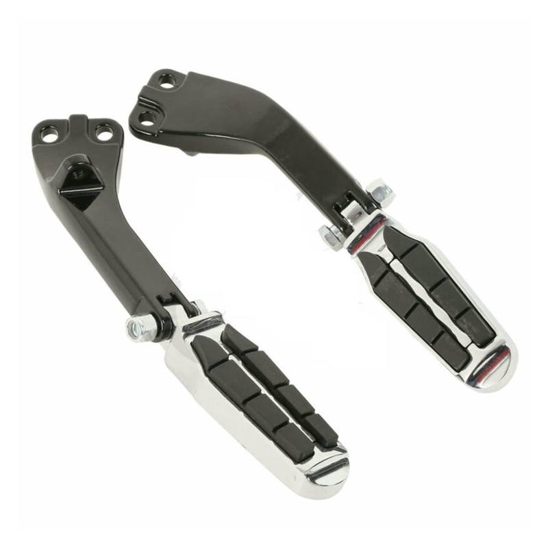 Motorrad-Beifahrerfußrasten Pegs Unterstützung Halterung Kompatibel mit Harley Dyna FXDB FXDF Low Rider Fat Street Bob Wide Super Glide Switchback(09 Black) von MTOIDVALX