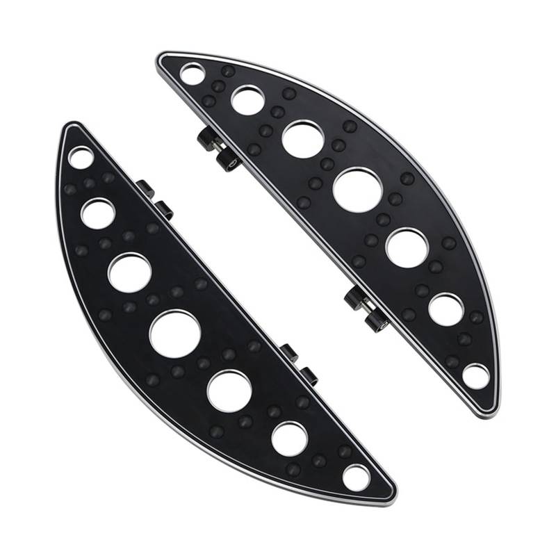 Motorrad-Frontfahrer-Halbmond-Trittbrett, kompatibel mit Harley Touring FLD Road King Electra Glide FLHT FLT Softail FLST 1986–2022 2021 von MTOIDVALX