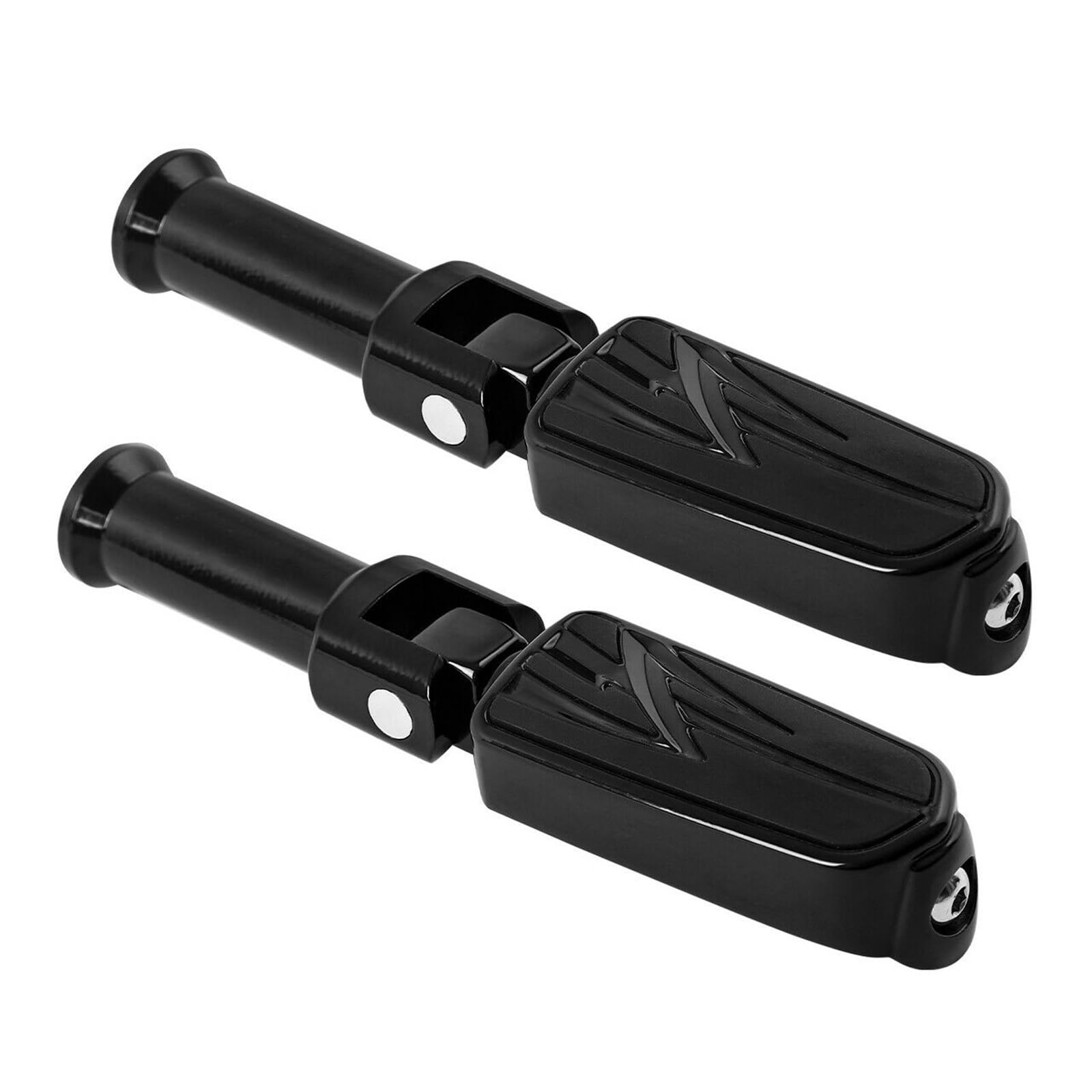 Motorrad-Fußrasten-Fußrastenhalterungen for die Rückseite, kompatibel mit Harley Softail Heritage Street Bob FXBB Low Rider 107 Fat Bob 114 2018–2022 2019(Black) von MTOIDVALX