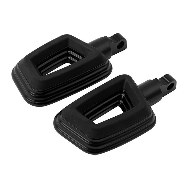 Motorrad-Fußrasten Fußstützen Male Mount Peg Kompatibel mit Harley Touring Sportster Softail Dyna XL1200 Chrom/Schwarz(Black) von MTOIDVALX
