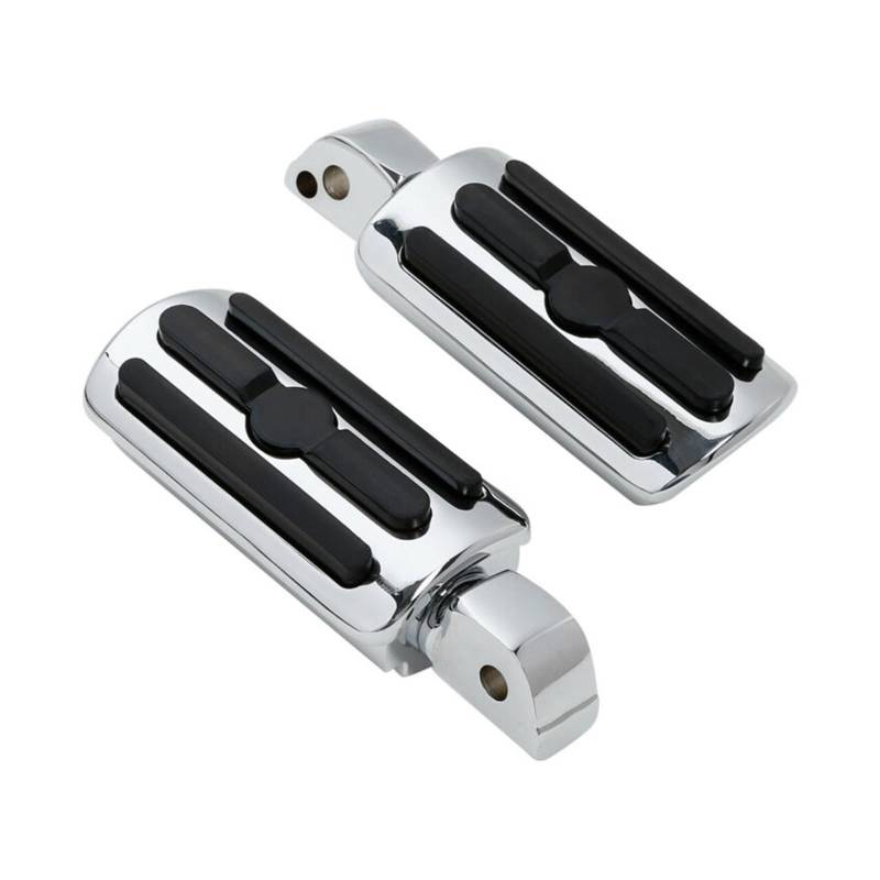 Motorrad Hinten Passagier Fußrasten W/Klammern Kompatibel Mit Harley Softail Street Fat Bob 18-20(Footpeg Chrome) von MTOIDVALX