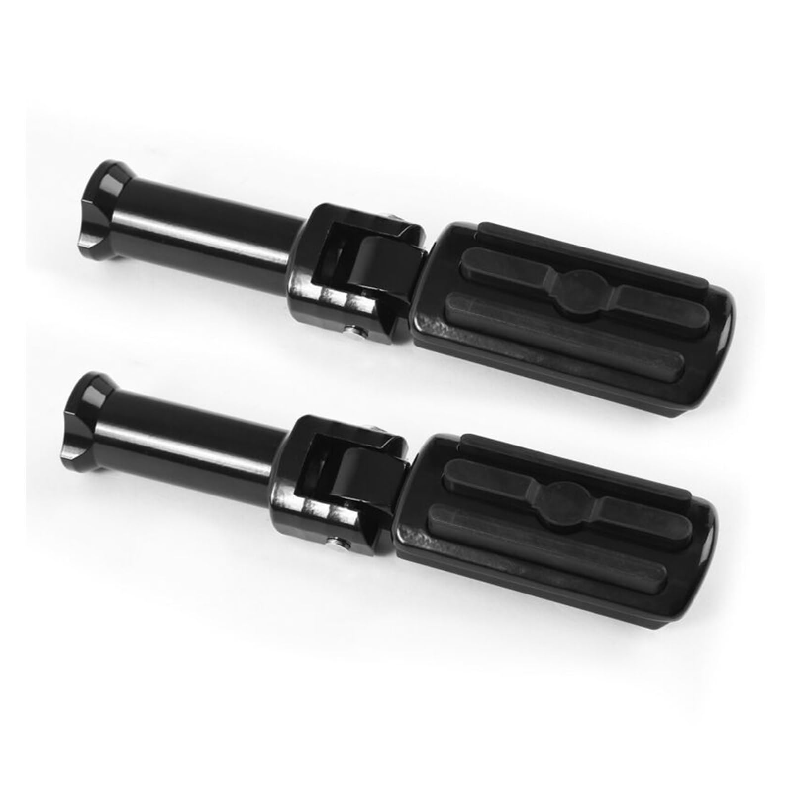 Motorrad Hinten Passagier Fußrasten W/Klammern Kompatibel Mit Harley Softail Street Fat Bob 18-20(One Set Black) von MTOIDVALX