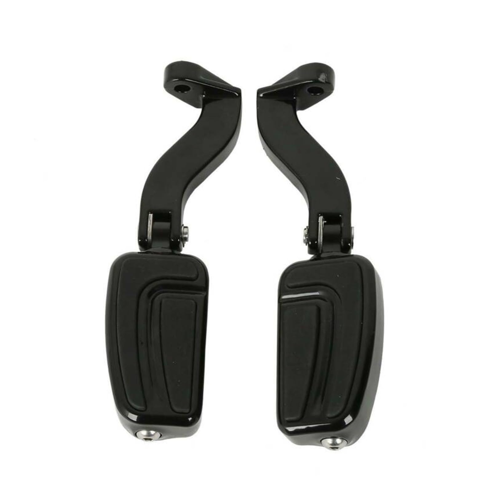 Motorrad Hinten Passagier Montieren Pegs Fuß Pedale Kompatibel Mit Harley Road Street Electra Glide Tri-Glide Touring 1993-2020(Black) von MTOIDVALX