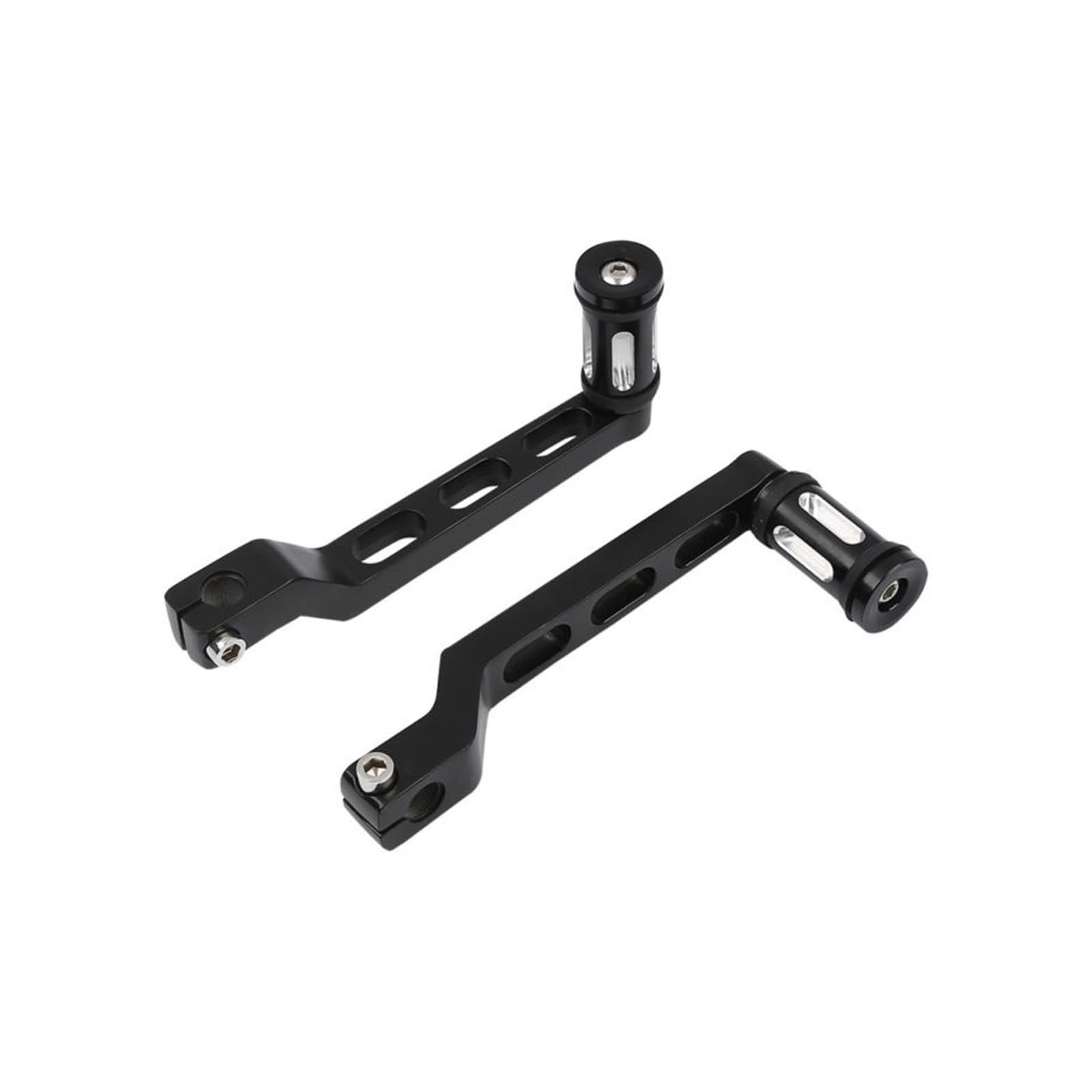 Motorradpedal Fersen-Zehen-Schalthebel Schalthebelstifte Kompatibel mit Harley Touring Electra Glide Trike Softail Motorradzubehör(Glossy Black) von MTOIDVALX