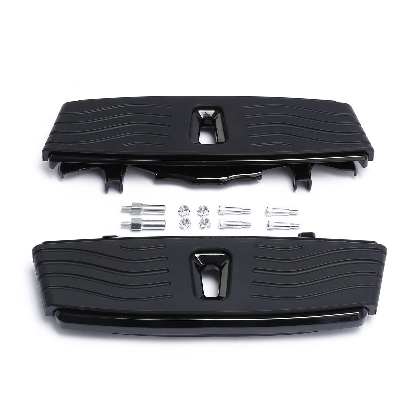 Trittbrett-Pegs for Motorradfahrer, kompatibel mit Harley Touring Road King Electra Glide Street Glide Road Glide Softail 1986–2022 18(Black) von MTOIDVALX