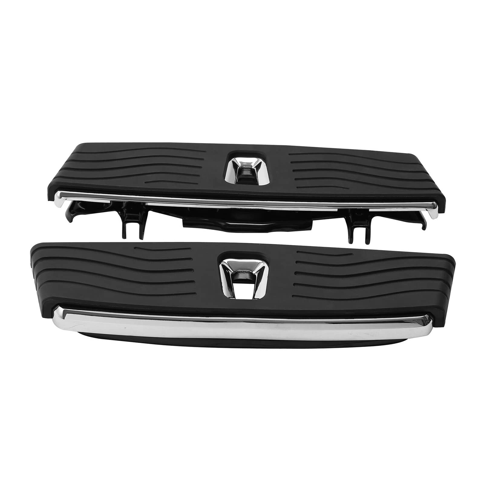 Trittbrett-Pegs for Motorradfahrer, kompatibel mit Harley Touring Road King Electra Glide Street Glide Road Glide Softail 1986–2022 18(Black Chrome) von MTOIDVALX