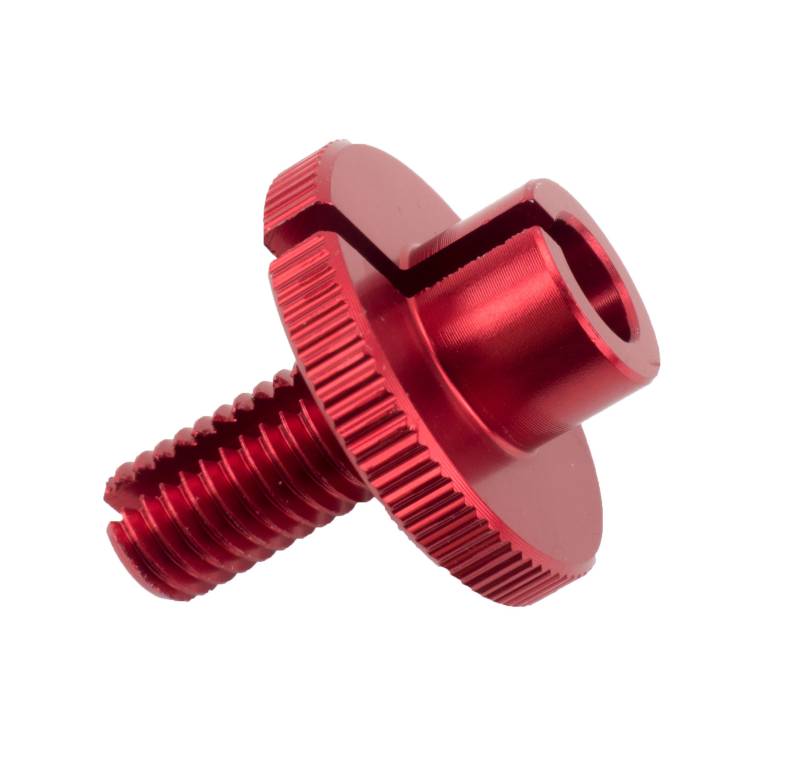 CNC Alu Kupplungs Stellschraube Einstellschraube Einstellrad rot von MTP-Racing