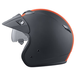 MTR Jet Sun Jethelm Matt Schwarz Orange Rot MTR Jet Sun Jethelm Matt Schwarz Orange Rot von MTR