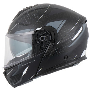 MTR K-4 Evo Fusion Klapphelm Grau Matt Weiss von MTR