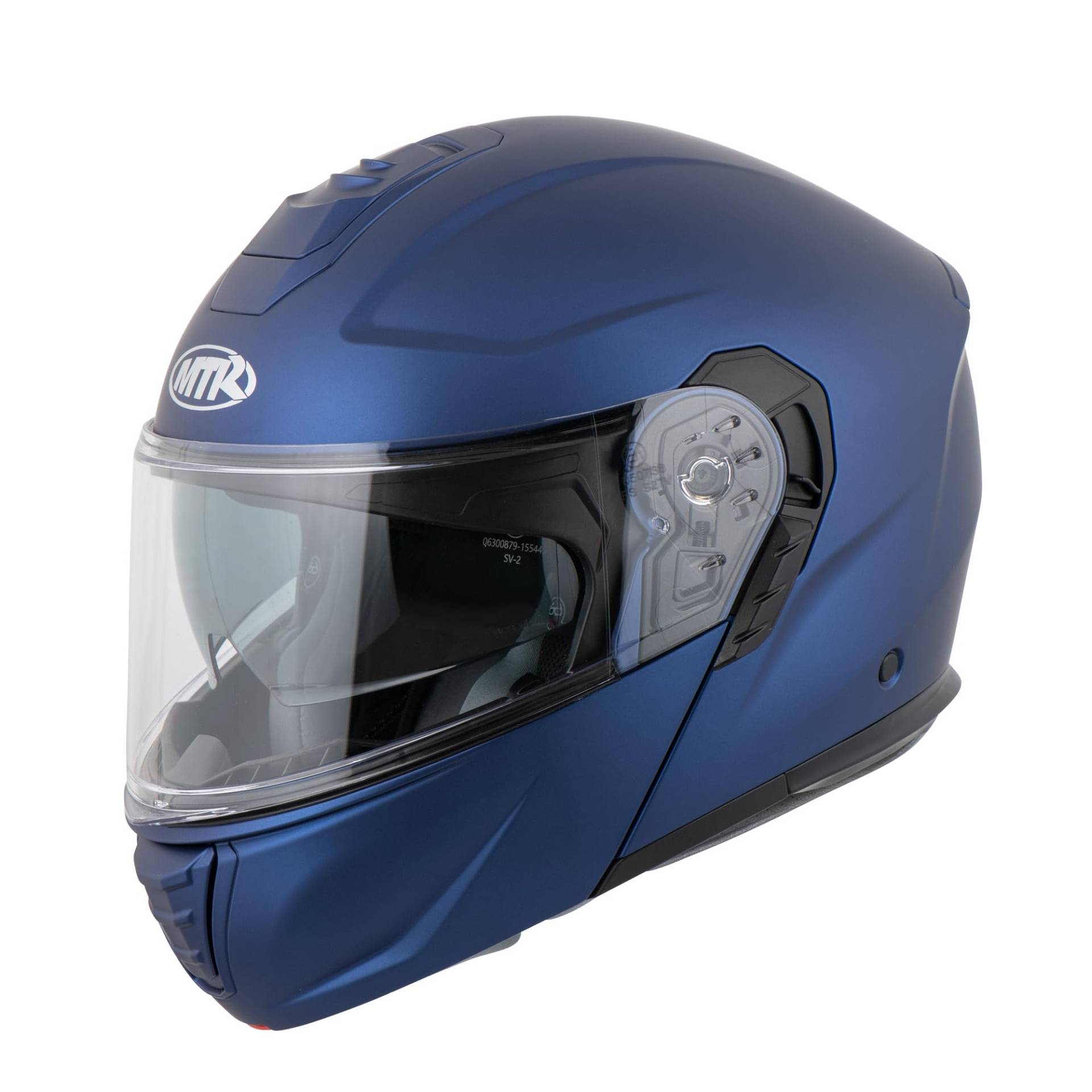 MTR K-4 Evo Klapphelm, als Jethelm & Integralhelm ECE 22.06 Geprüft, Motorradhelm mit Sonnenvisier, Mopedhelm mit Komfort-Innenfutter, Motorradhelm Herren & Damen, Matt Blau, S MTR K-4 Evo Klapphelm, als Jethelm & Integralhelm ECE 22.06 Geprüft, Motorradhelm mit Sonnenvisier, Mopedhelm mit Komfort-Innenfutter, Motorradhelm Herren & Damen, Matt Blau, S von MTR