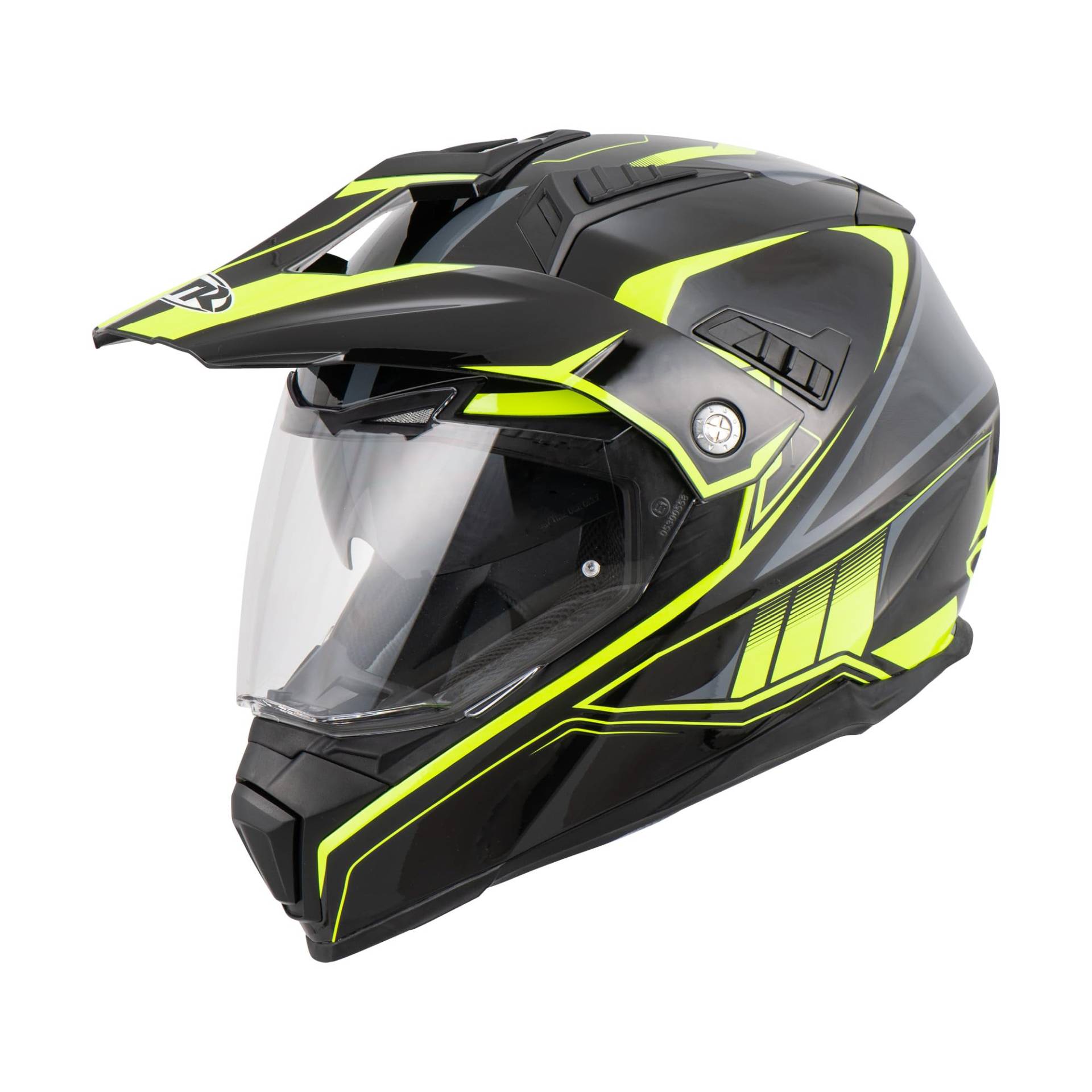 MTR SX-1 Evo Integral- & Crosshelm, ECE 22.06 Geprüfter Motorradhelm, Getönte Sonnenblende Integriert, Crosshelm mit Visier, Motorrad Helm mit Belüftung, Inklusive Wind- & Atemabweiser, XL MTR SX-1 Evo Integral- & Crosshelm, ECE 22.06 Geprüfter Motorradhelm, Getönte Sonnenblende Integriert, Crosshelm mit Visier, Motorrad Helm mit Belüftung, Inklusive Wind- & Atemabweiser, XL von MTR