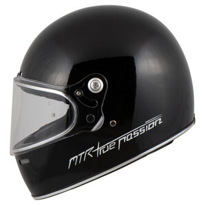 MTR Vintage Evo Integralhelm Schwarz von MTR