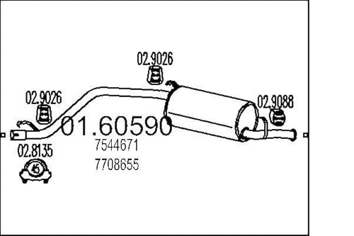 MTS Company 01.60590 Endschalldämpfer MTS Company 01.60590 Endschalldämpfer von MTS