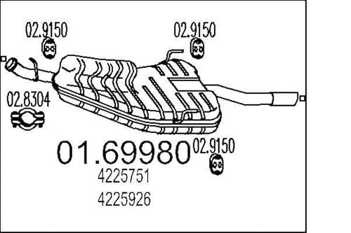 MTS Company 01.69980 Endschalldämpfer MTS Company 01.69980 Endschalldämpfer von MTS