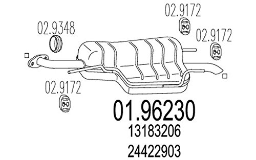 MTS Company 01.96230 Endschalldämpfer MTS Company 01.96230 Endschalldämpfer von MTS